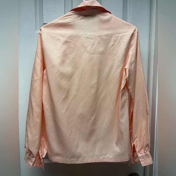 Vintage Koret by Lady Manhattan Peach Button-Up Blouse | Size 14 - Picture 7 of 7